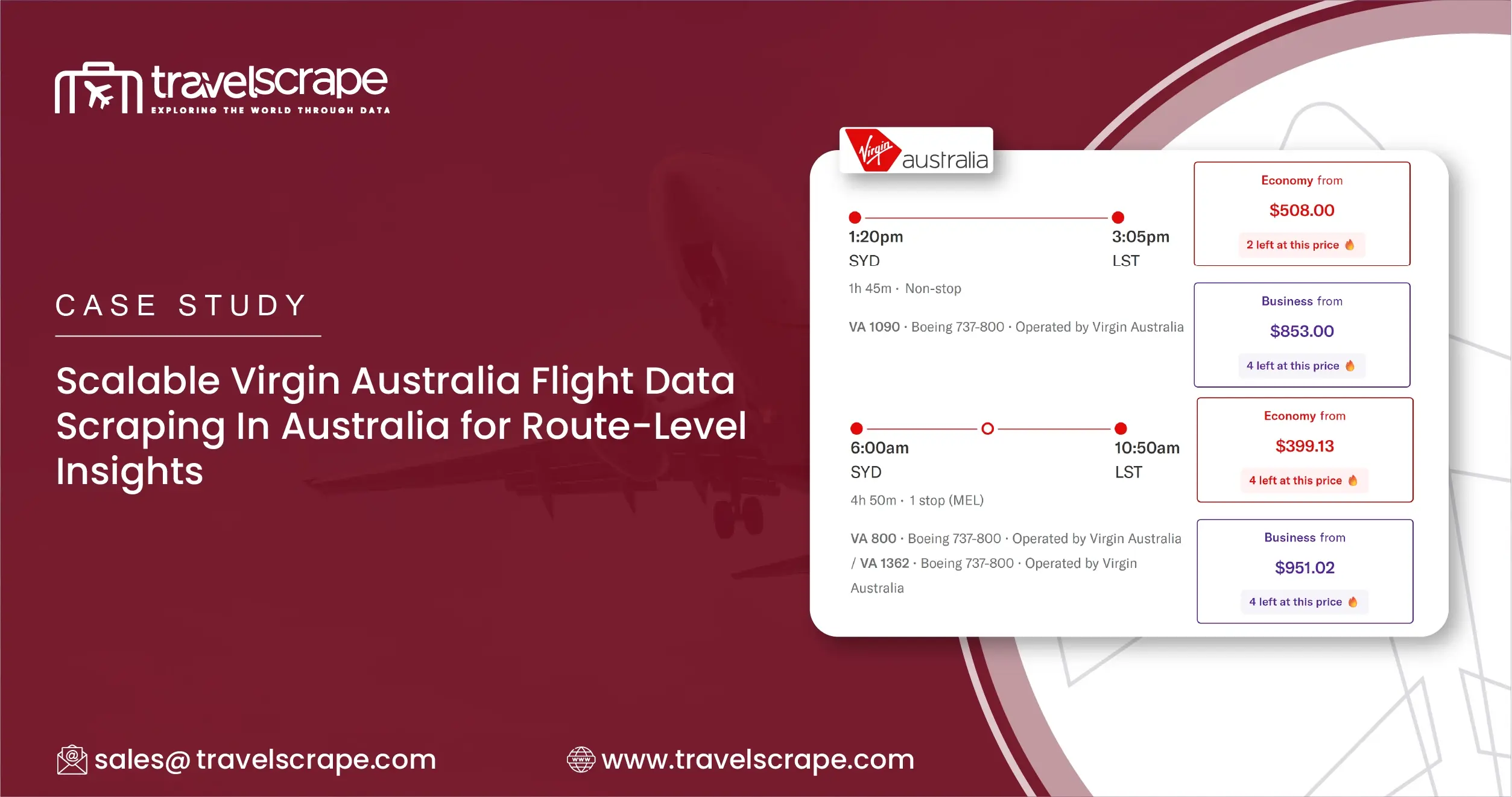 Scalable Virgin Australia Flight Data Scraping In Australia